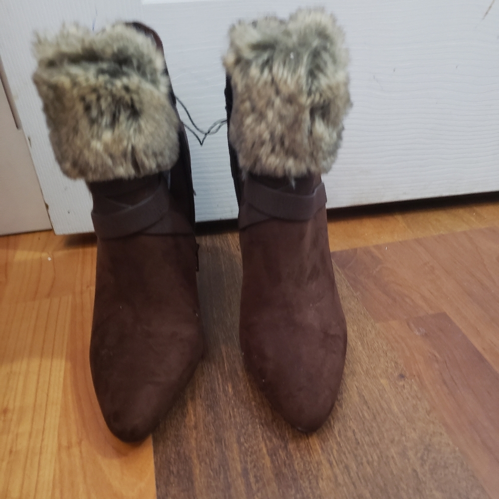 Express brown booties
